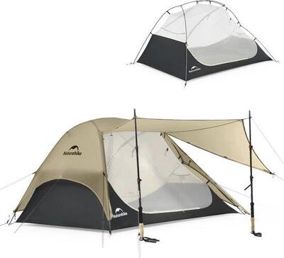 Star river™ ul 2-persoons ultralichte backpacktent-zandkleur