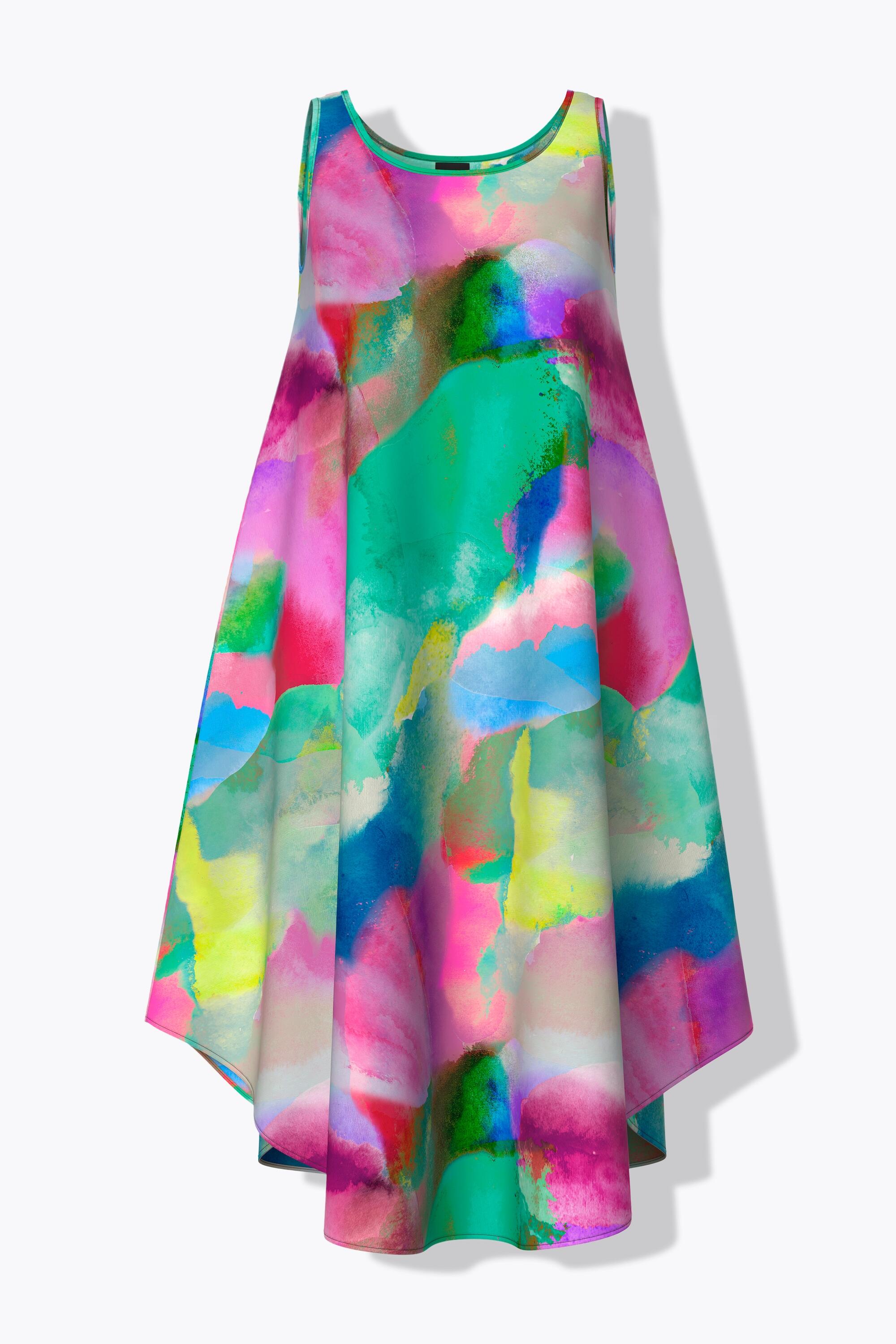 Femme Robe midi sans manches décolleté rond et coupe évasée 7/7