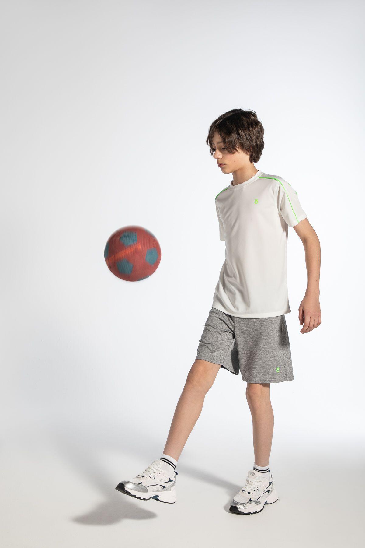 Shorts de sport enfant WL6 gris 5/7