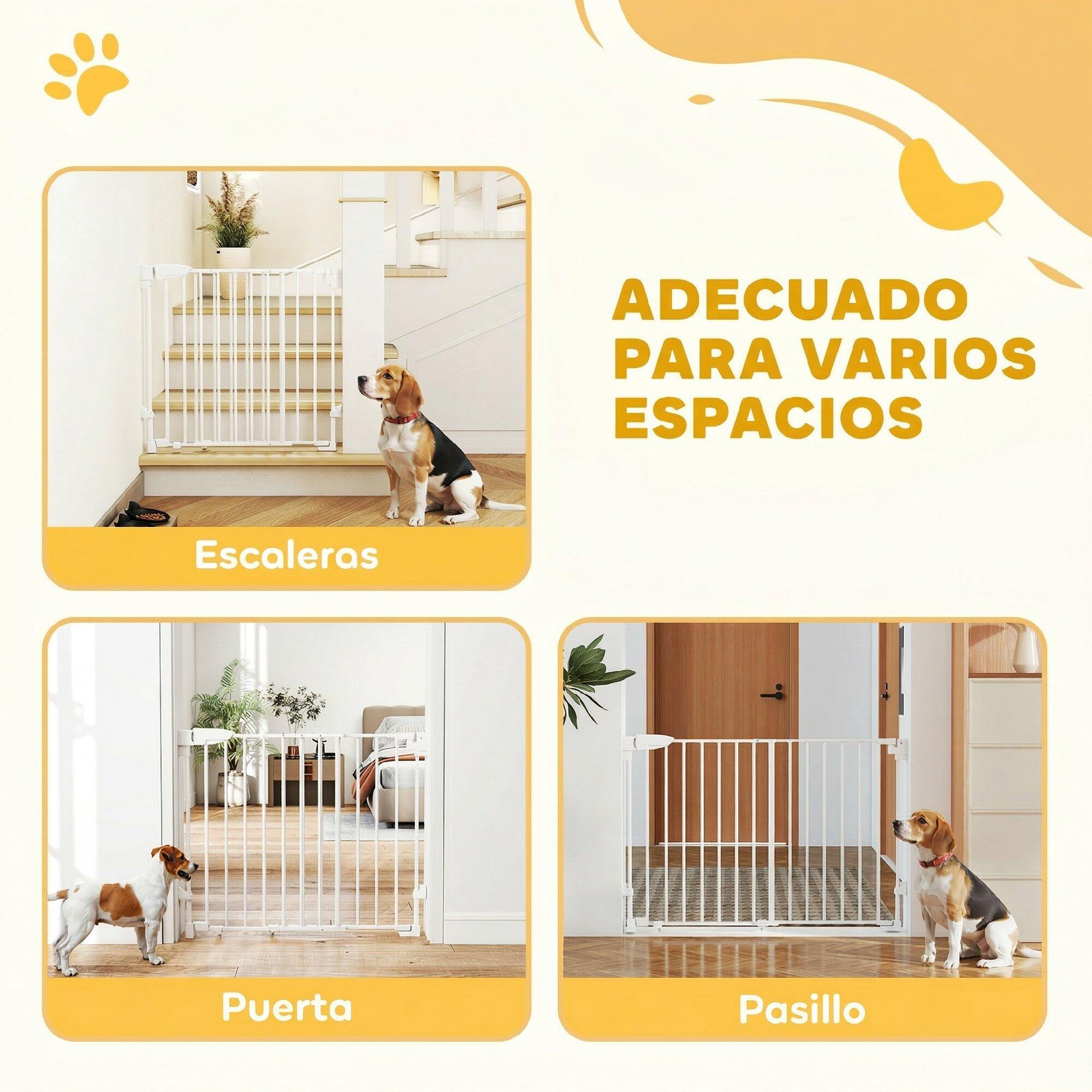 Barreira para Cães PawHut Branco 5/5