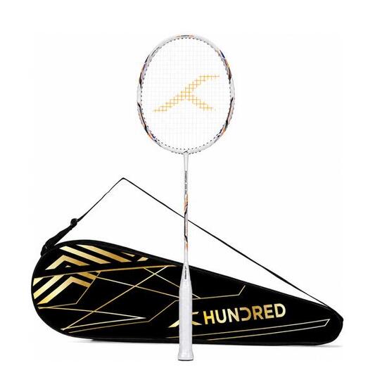 Badmintonschläger mit Schlägerhülle - Powertek 2000 rot