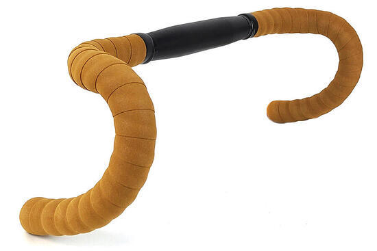 Drop Bars Alu-Lenker 31,8 mm mit braunem Lenkerband – Schwarz