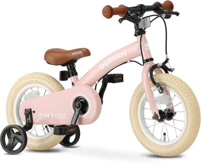 Bicicletta per bambini 3 in 1 da 14 pollici - Balance bike - Con rotelle - Blu