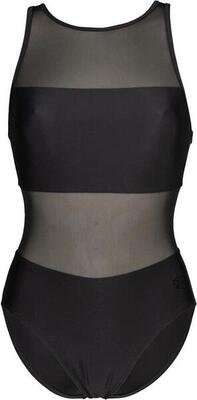 Arena mesh panels swimsuit vent black