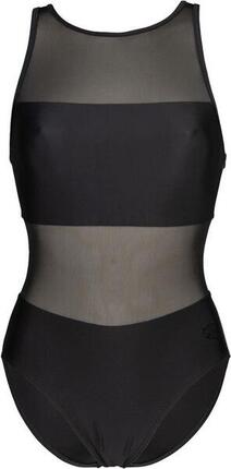 Maillot de Bain Arena Mesh Panels Swimsuit Vent Noir