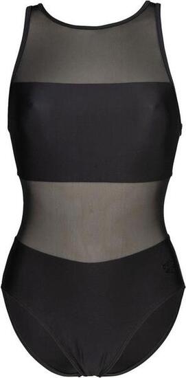 Maillot de Bain Arena Mesh Panels Swimsuit Vent Noir