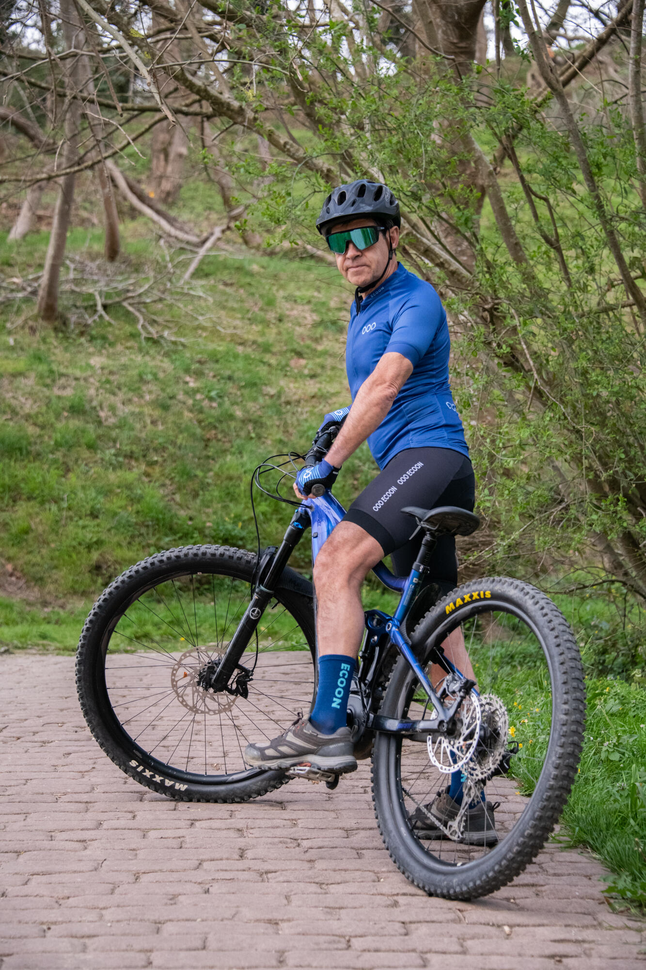 Gants de cyclisme ECOON modèle Alpe couleur bleu 7/7