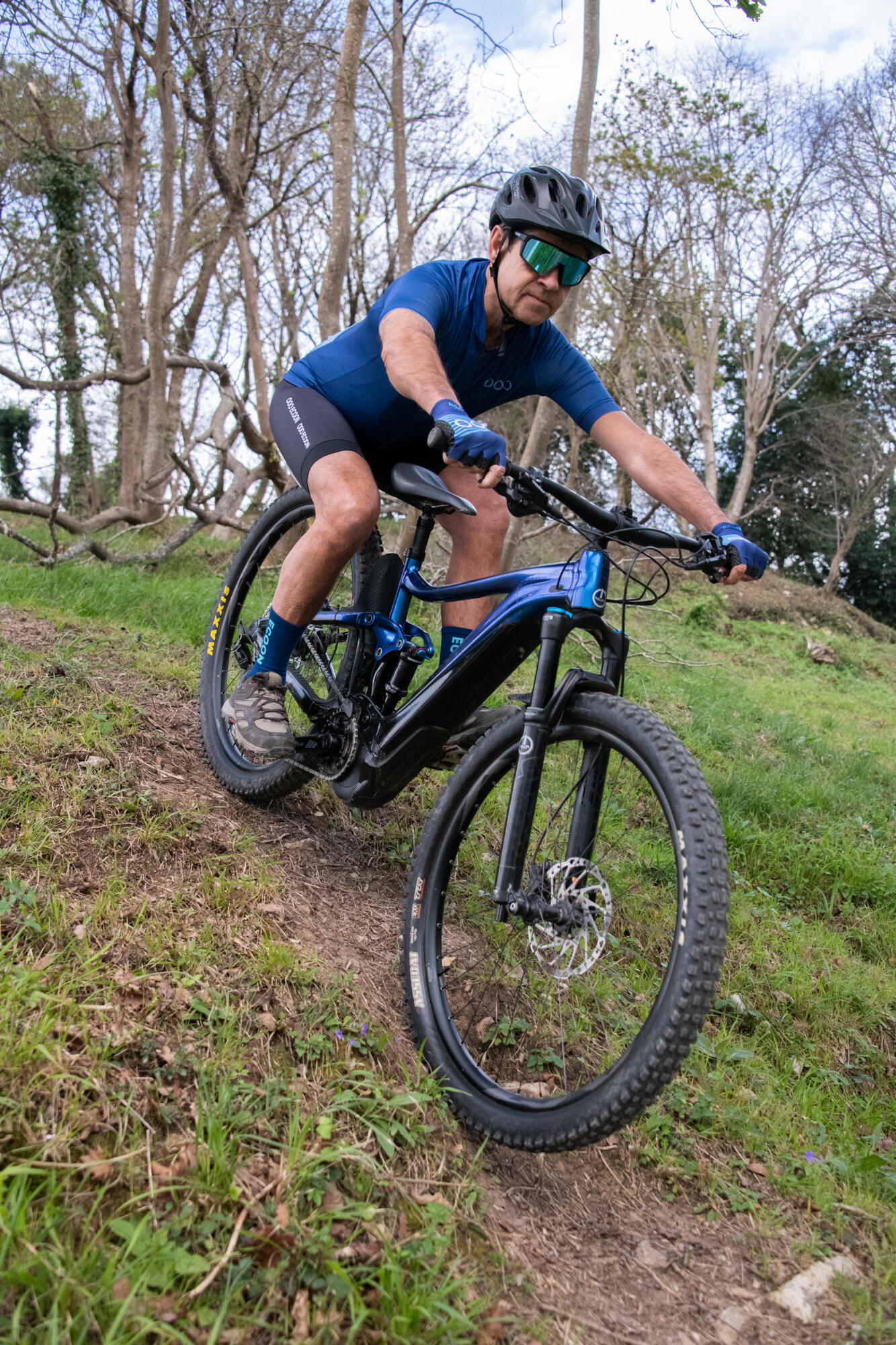 Gants de cyclisme ECOON modèle Alpe couleur bleu 6/7