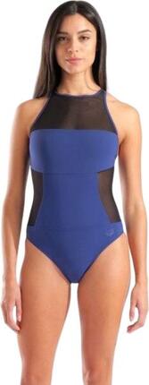 Maillot de bain Arena Mesh Panels Dos Swim pro Noir Femme