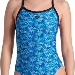Women's 1-piece swimsuit Arena Pooltiles Challen