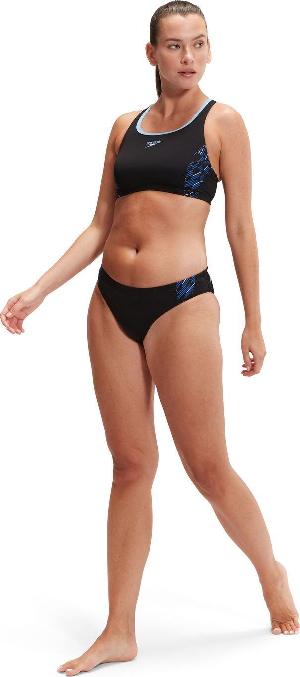 Maillot de Bain Femme Speedo 2 pièces Placement Noir / Bleu 2/7