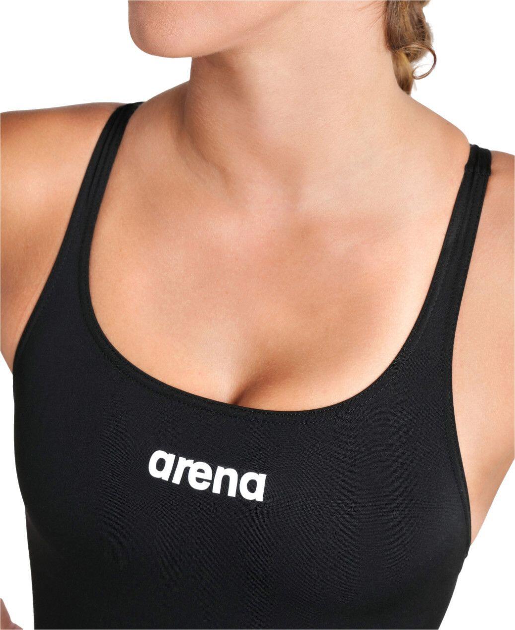 Maillot de Bain 1 Pièce Femme Arena Team Swimsuit Swim Pro Solid Noir 4/8