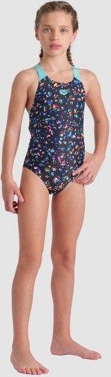 Costume da bagno Arena Confetti per bambina Nero/Multicolore 5/7