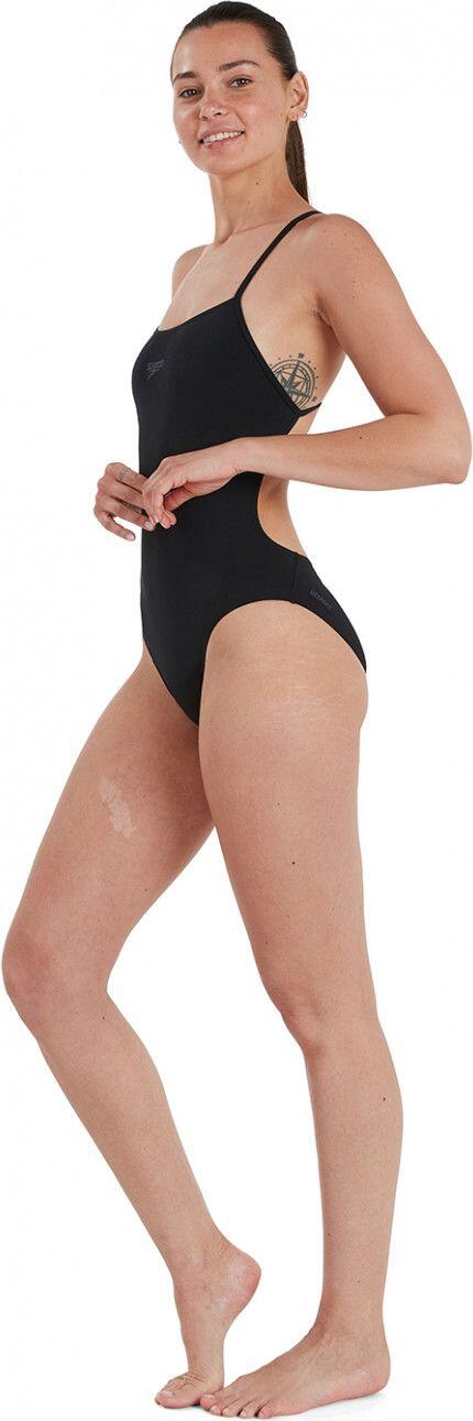 Maillot de Bain 1 Pièce Femme Speedo Eco+ Thinstrap Noir 4/7