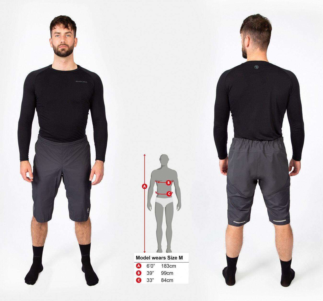 Endura Waterproof Short GV500 Grigio Antracite 4/4