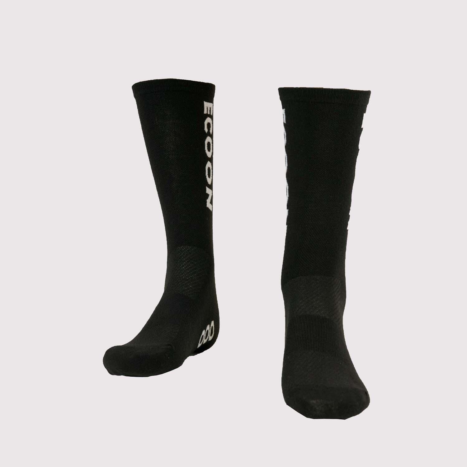 Chaussettes de cyclisme ECOON modèle Lzoard couleur noir 1/4