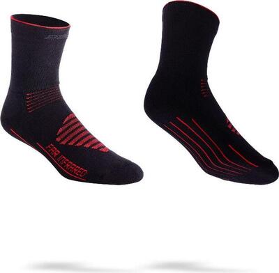 Bbb infrarouge firfeet sokken zwart / rood