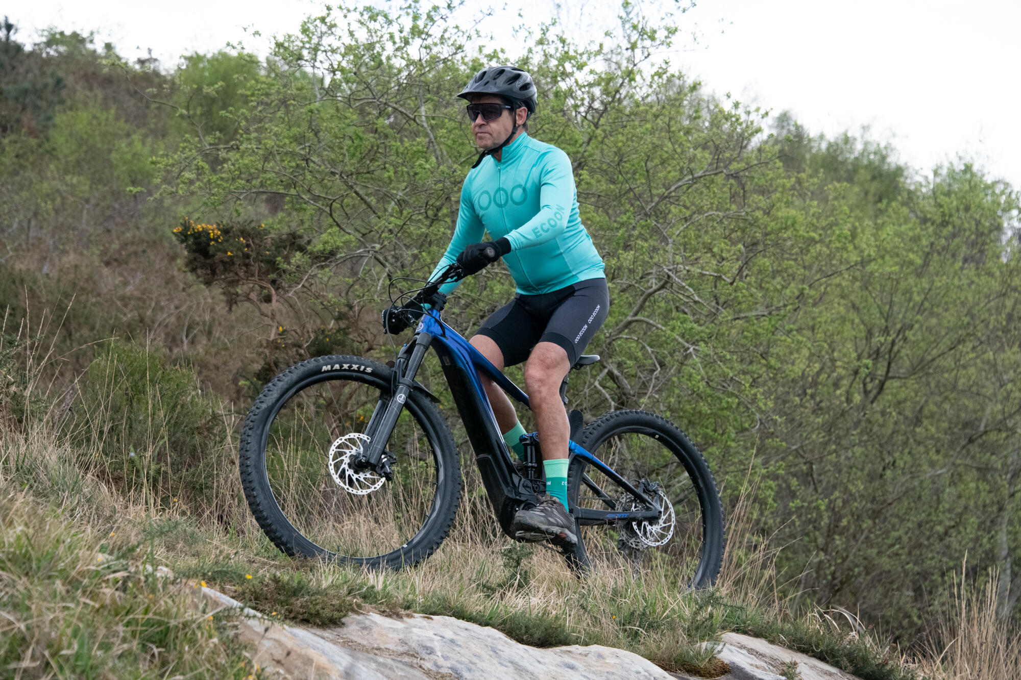 Chaussettes de cyclisme ECOON modèle Marsous couleur Vert 7/7