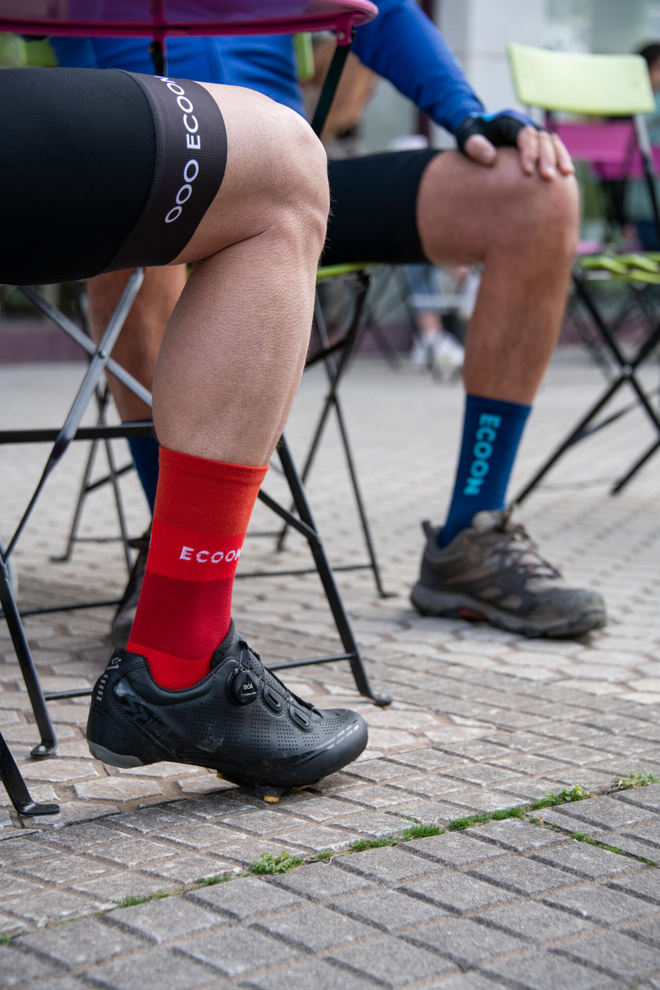 Chaussettes de cyclisme ECOON modèle Marsous couleur rouge 7/7