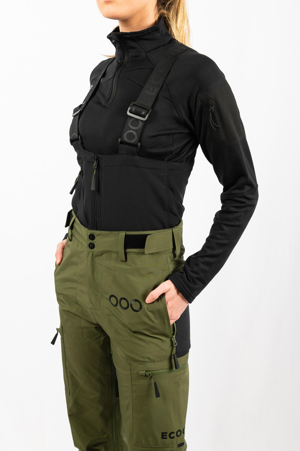 Pantalones ECOExplorer Pants Femme marque ECOON - Kaki 1/7