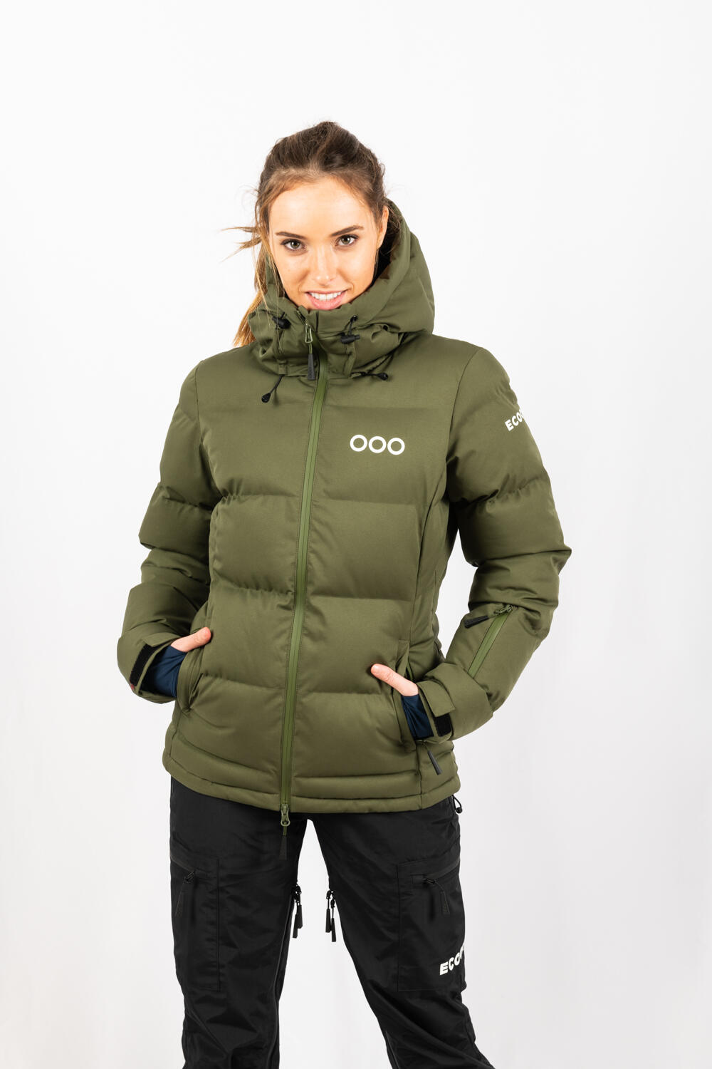 Veste ECOThermo Insulated Jacket Femme marque ECOON - Kaki 1/7