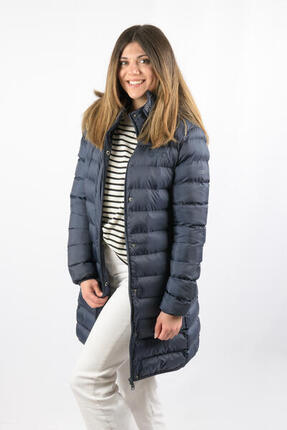 Veste Munich Long Jacket marque ECOON - Bleu oscuro