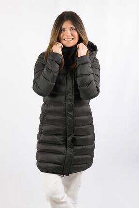 Veste Munich Long Jacket marque ECOON - Noir