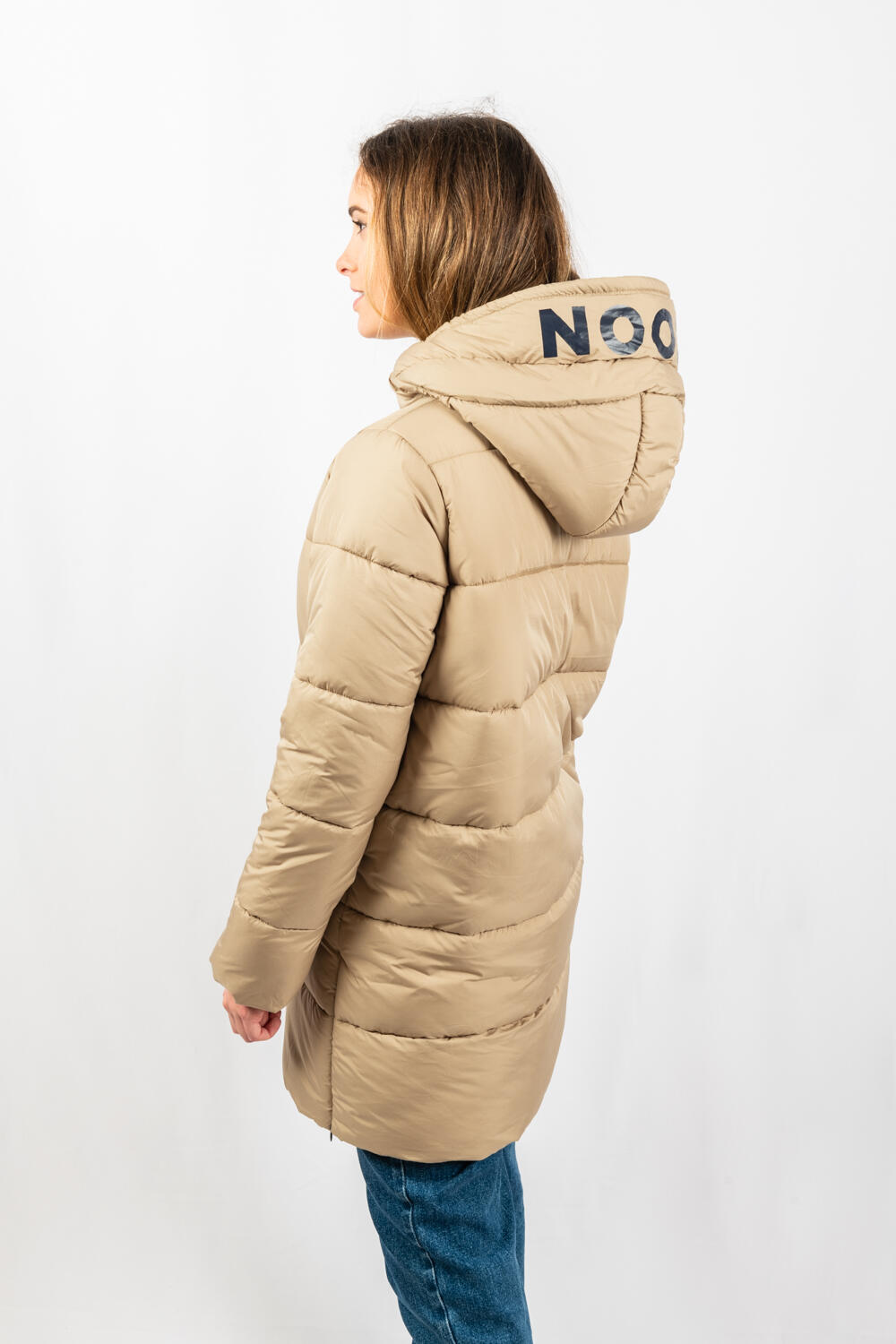 Veste Paris Long Jacket marque ECOON - Beige 7/7