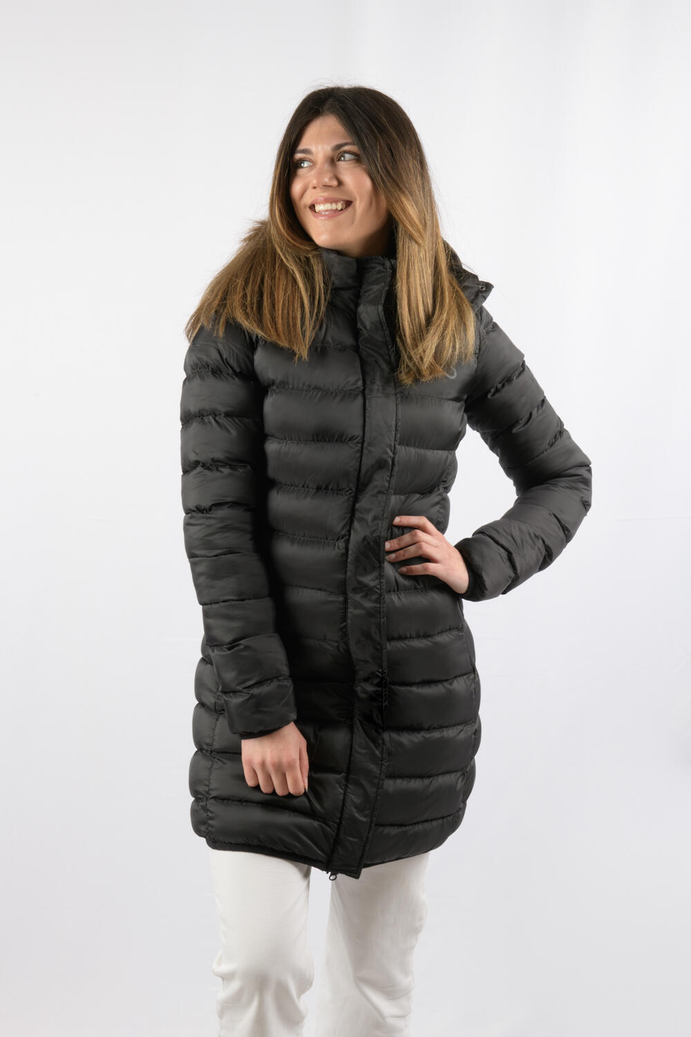 Veste Munich Long Jacket marque ECOON - Noir 7/7