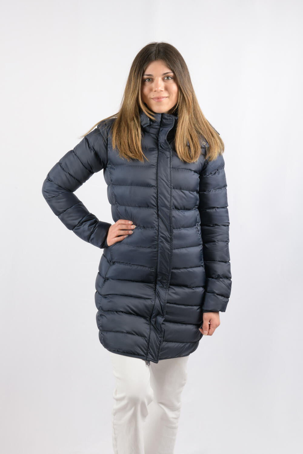 Veste Munich Long Jacket marque ECOON - Bleu oscuro 5/7