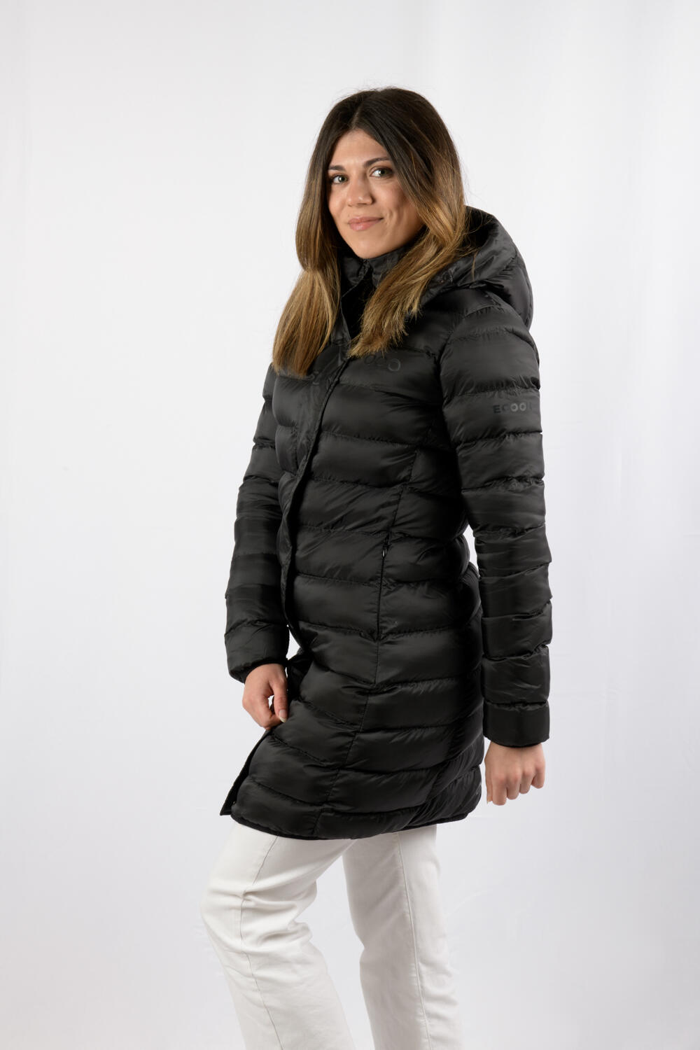 Veste Munich Long Jacket marque ECOON - Noir 5/7