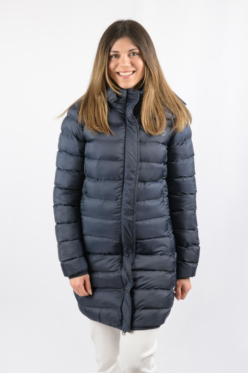 Veste Munich Long Jacket marque ECOON - Bleu oscuro 4/7