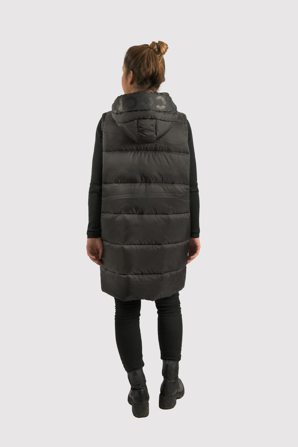 Gilet Barcelona Long Vest marque ECOON - Noir 7/7
