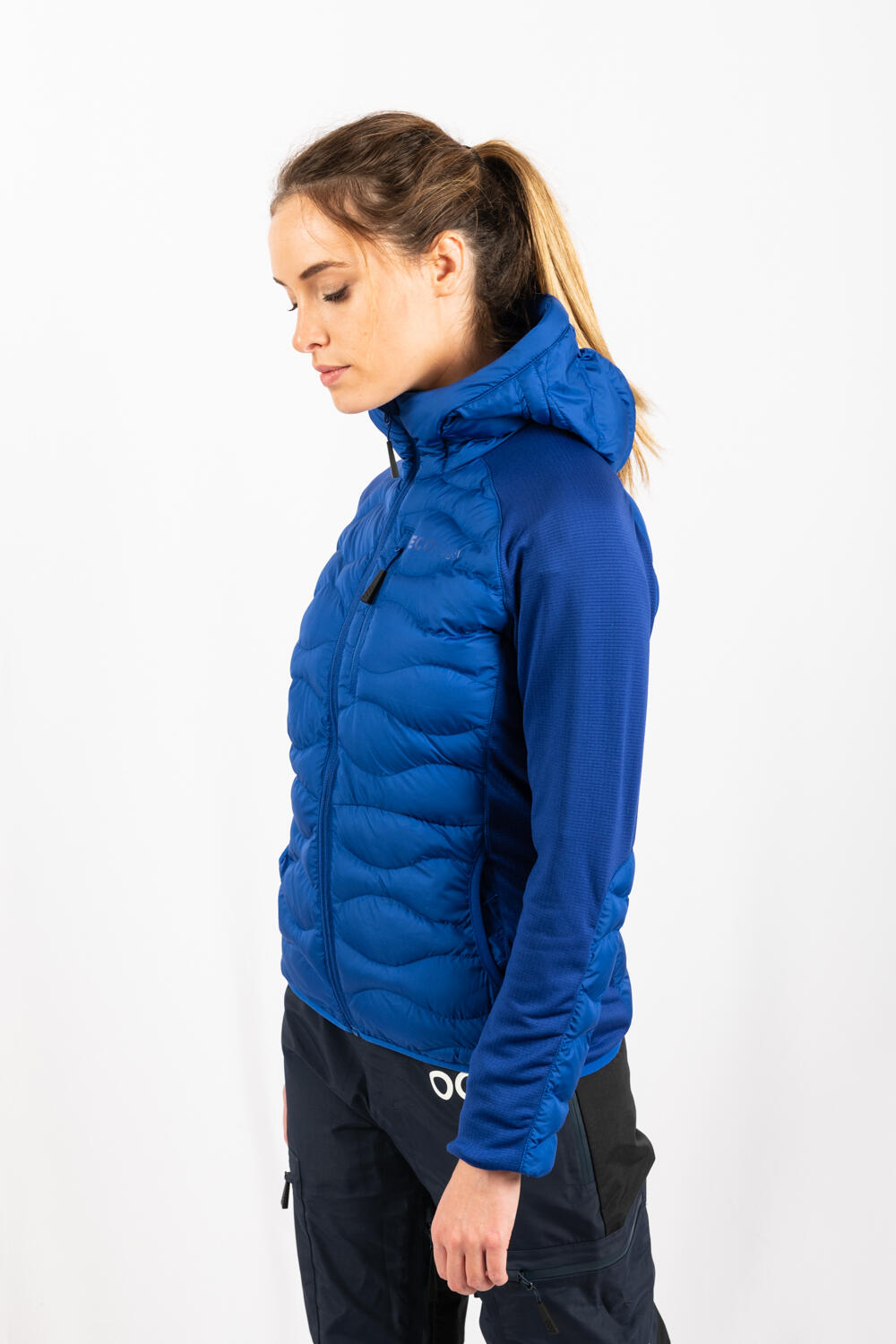 Veste ECOActive Hybrid Insulated Jacket with cap Femme marque ECOON - Bleu 4/7