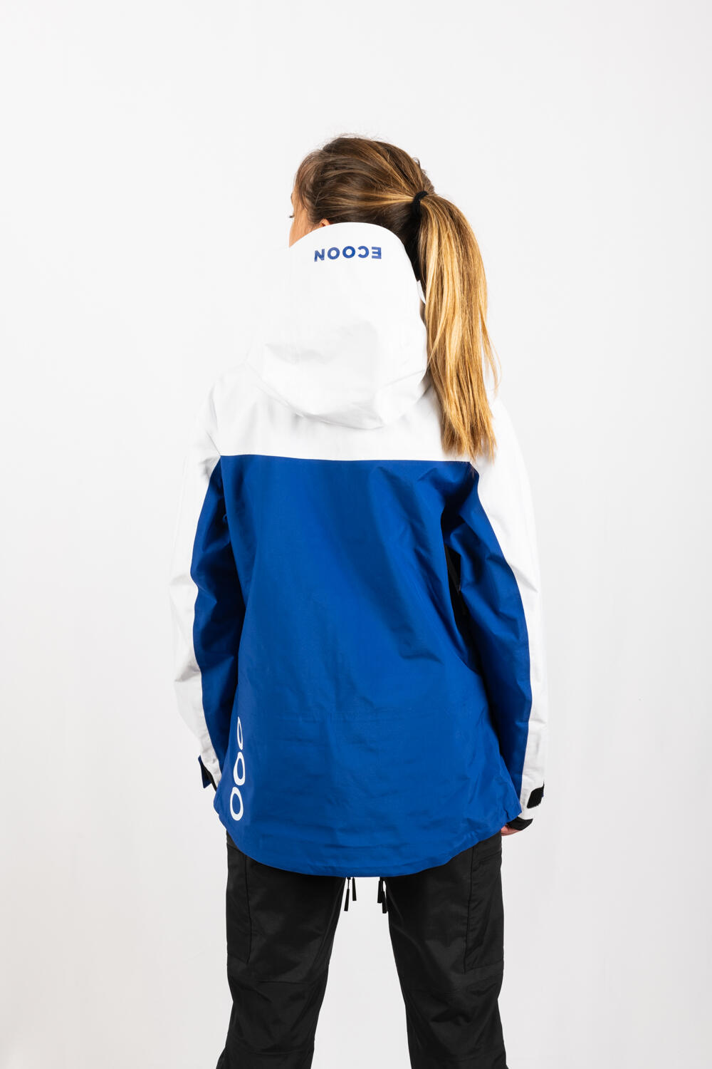 Chaqueta ECOExplorer Jacket Women marca ECOON - Azul / Blanco 5/7
