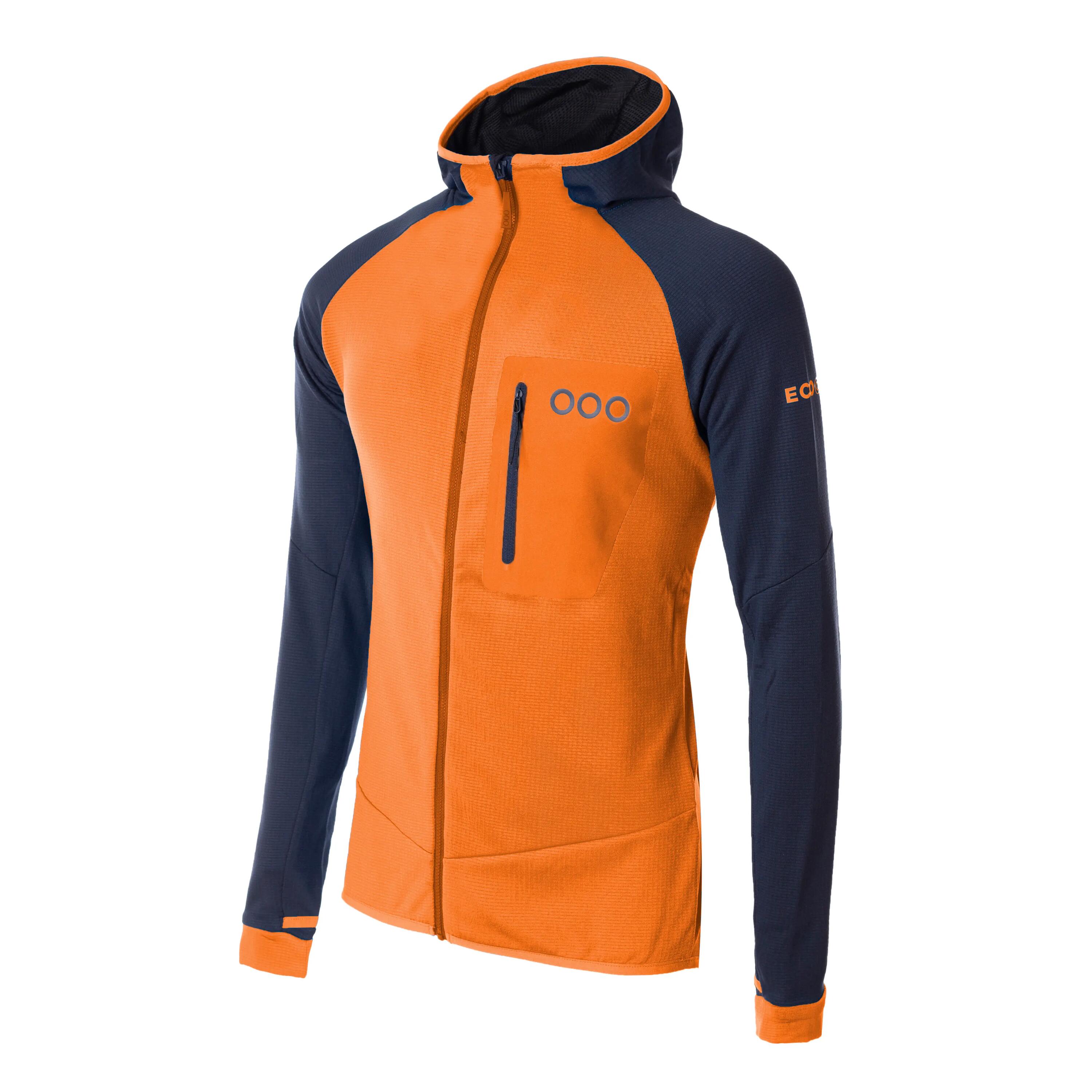 Veste ECOActive Light Insulated Jacket with cap marque ECOON - Naranja / Bleu 5/7