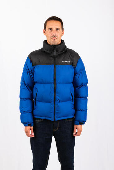 Veste Lisboa short jacket marque ECOON - Bleu claro / Noir