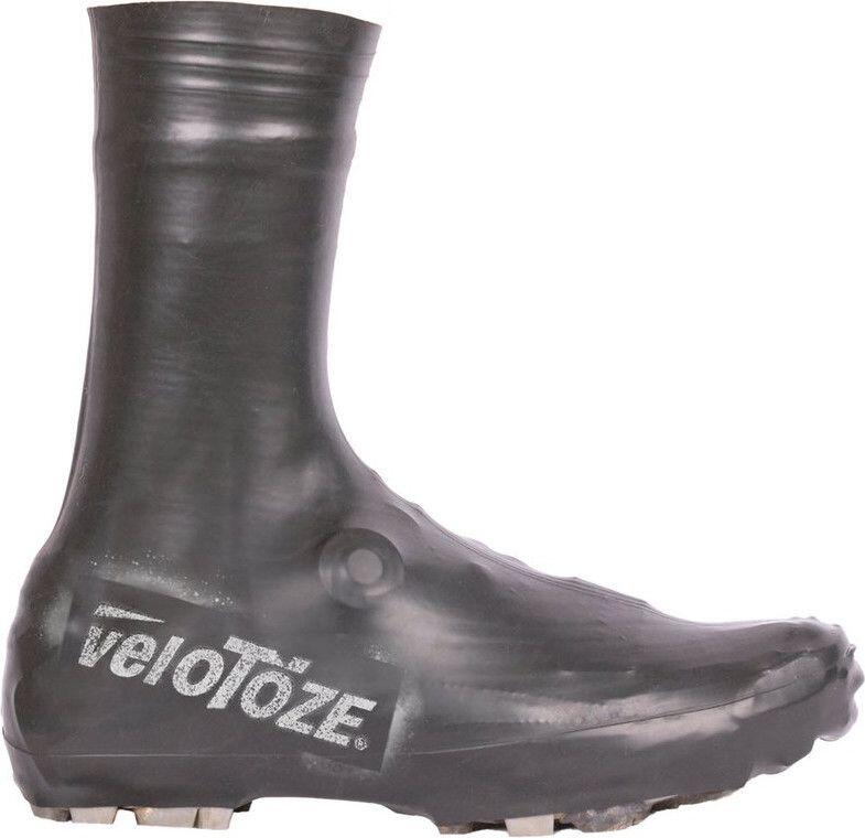Couvre Chaussures Velotoze VTT Haut / Latex Super Strong Noir 1/5