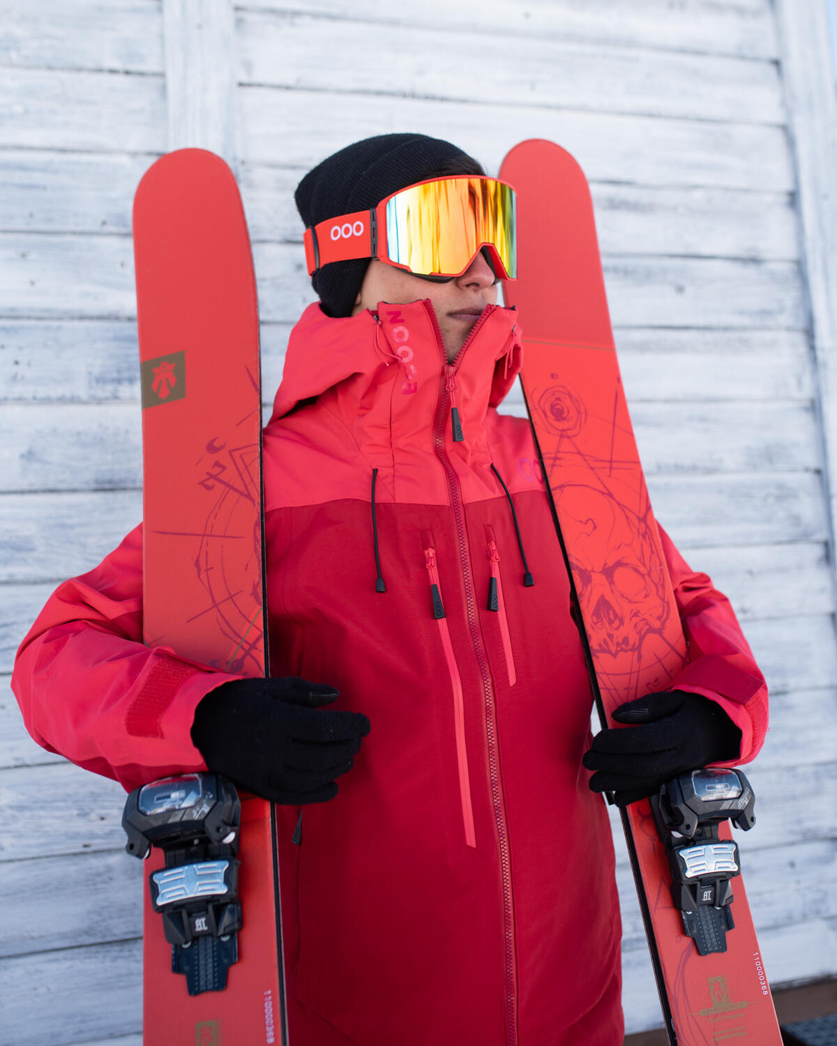 Veste ECOExplorer Jacket Homme marque ECOON - Rouge / Rouge Oscuro 3/7