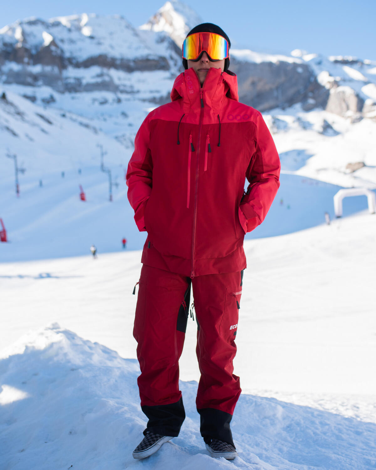 Veste ECOExplorer Jacket Homme marque ECOON - Rouge / Rouge Oscuro 7/7