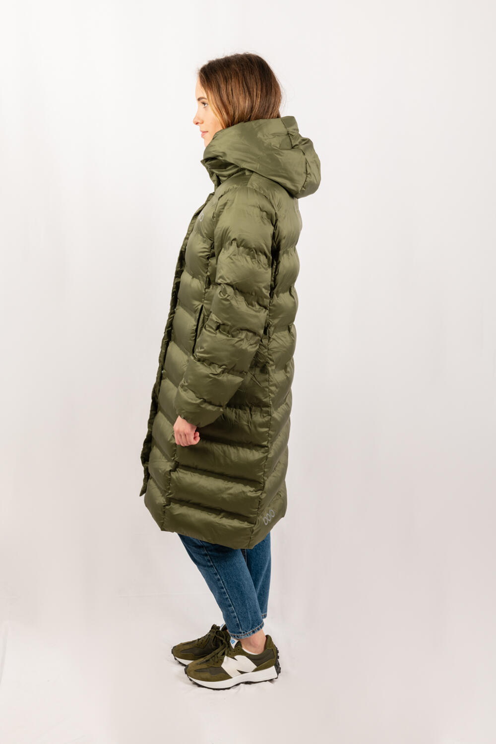 Veste Berlin Long jacket marque ECOON - Kaki 7/7