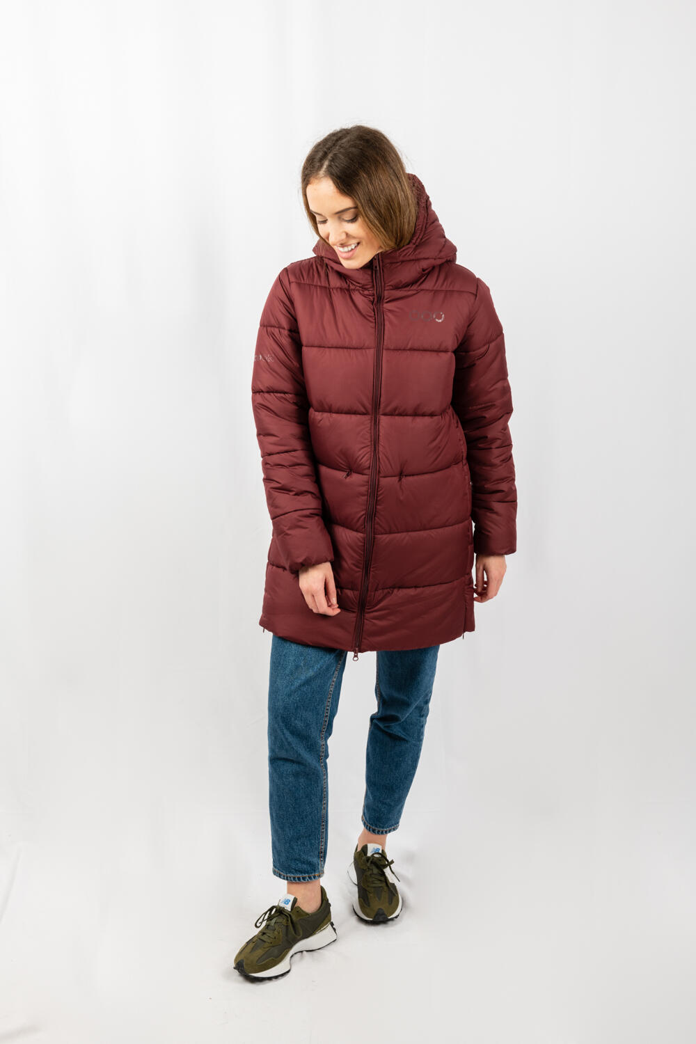 Veste Paris Long Jacket marque ECOON - granate oscuro 6/7