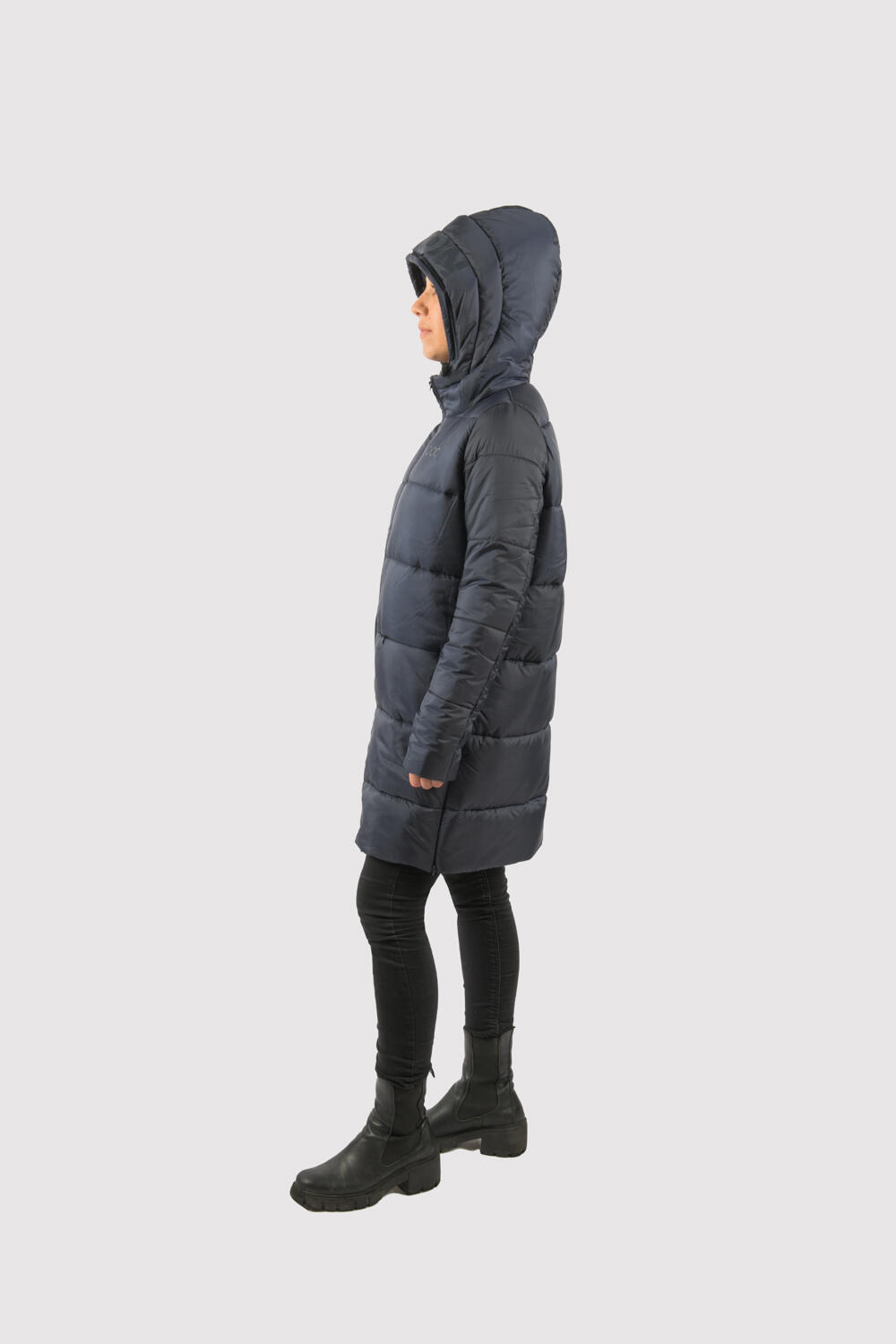 Veste Paris Long Jacket marque ECOON - Bleu oscuro 7/7