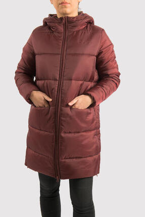 Veste Paris Long Jacket marque ECOON - granate oscuro