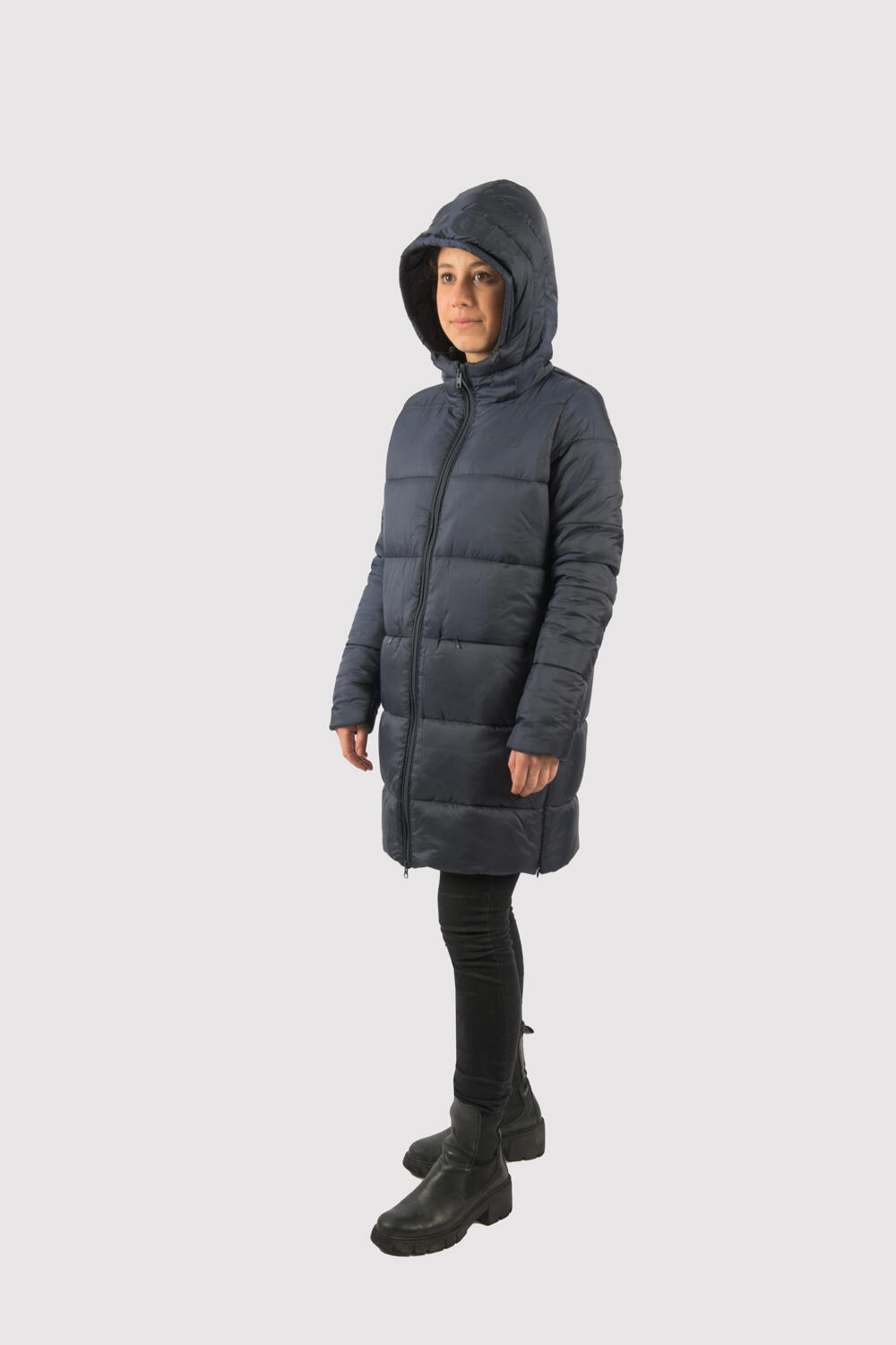 Veste Paris Long Jacket marque ECOON - Bleu oscuro 4/7