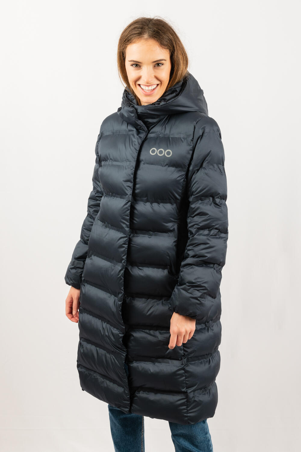 Chaqueta Berlin Long jacket marca ECOON - Azul 5/7