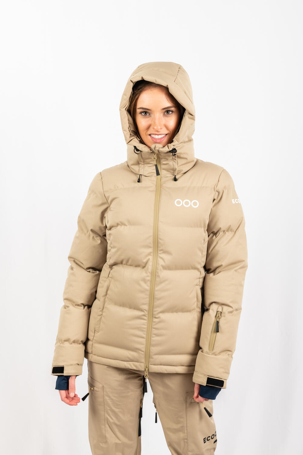 Veste ECOThermo Insulated Jacket Femme marque ECOON - Beige 4/7