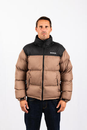 Veste Lisboa short jacket marque ECOON - Kaki / Noir