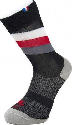 Rafa'l stripes socks black / white / red