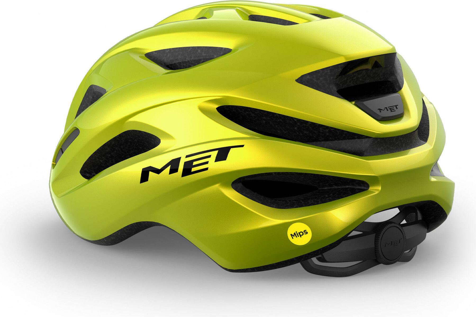 MET Idolo Mips Lime Yellow Metallic Glossy Helmet 2/7